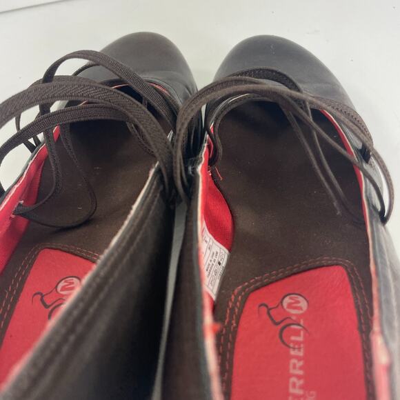 Merrell Chocolate Heels with Scarlet Interior - Picture 9 of 14